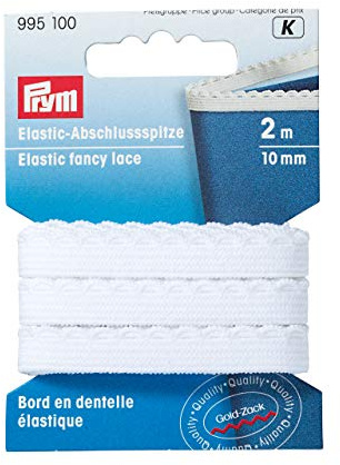 Prym 995100 Elastic-Abschlussspitze 10 mm weiß