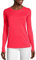 Hanes Damen Cool Dri Long Sleeve Performance T-Shirt, Moisture-Wicking Tee, 40+ UPF Protection Hemd, Neon-Pink, Klein