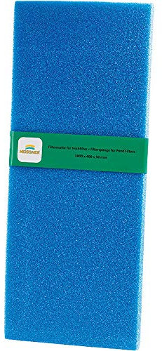 HEISSNER ZF821-00 Filterschwamm 100 x 40 x 5 cm, 10 ppi, blau