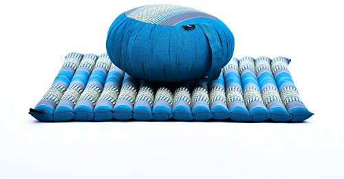 Leewadee Zafu & Zabuton Meditationsset - Kapok Meditationskissen für Yoga, Zen & Zazen