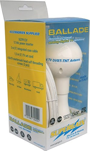 Active Outdoor Omnidirectional Antenna DVB-T Antenna 12 V Amplifier HDTV Compatible Ballad