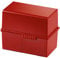 HAN Karteibox DIN A6 quer, es, attraktives Design für 400 Karteikarten mit Stahlscharnier und Schnappverschluss, rot, 976-17, 1 Stück