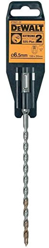 Dewalt Extreme-2 SDS-plus Hammerbohrer DT9521 (zum Einsatz auf SDS-plus Bohrhämmern, für Beton, Mauerwerk, Stein, ø: 6,5 mm, Arbeitslänge: 150 mm, Gesamtlänge: 210 mm, Kernverstärkt) 1 Stück