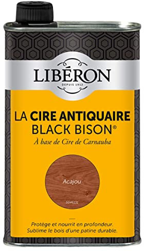 Libéron Cire antiquaire Black Bison Liquide, Acajou, 0,5L