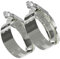 2 Pack - 60mm > 80mm Worm Drive Jubilee Type Hose Pipe Clips Zinc Plated