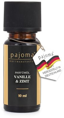 pajoma Duftöl 10 ml, Vanille & Zimt - Golden Line | feinste Parfümöle für Aromatherapie/Duftlampe | Premium Qualität