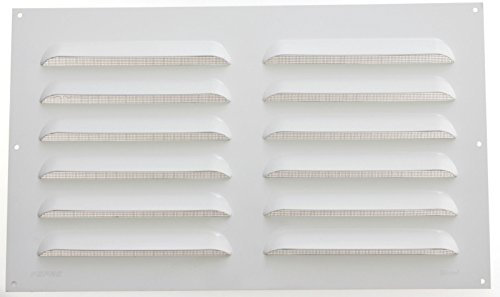 Rejilla de aireación (rejilla de ventilación aluminio blanco 30 x 50 cm Con Pajarita rejilla de alambre