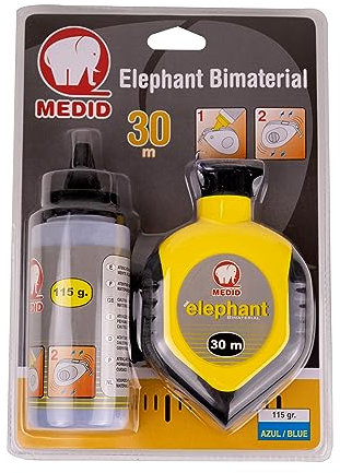 Medid 1530 Schlagschnurroller-Set ELEPHANT - 30 Meter Schlagschnur - 115 g blauem Farbpulver