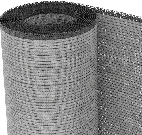 TENAX Filet Brise Vue Soleado Glam 1,00x5 m Gris, Filet Tissé d'Occultation pour Terrasses, Balcons et Jardins, Filet d'Ombrage pour Protéger du Soleil