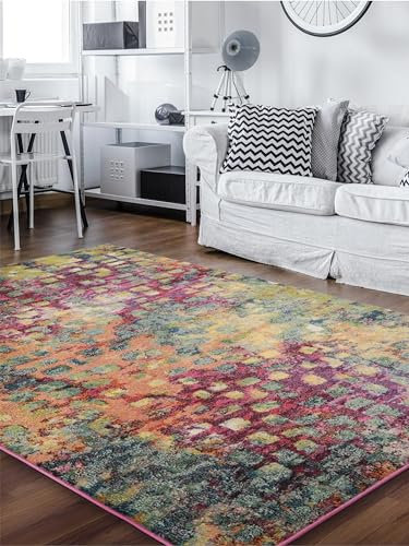 benuta Nest Vintage Teppich Casa - Mehrfarbig 80x150 cm - Teppich für Wohnzimmer, Schlafzimmer und Flur - Pflegeleicht - Fußbodenheizung Geeignet