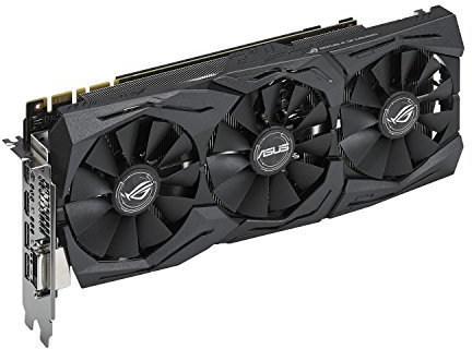 Asus ROG Strix GeForce GTX1080-A8G Gaming Grafikkarte (Nvidia, PCIe 3.0, 8GB GDDR5X Speicher, HDMI, DVI, Displayport)