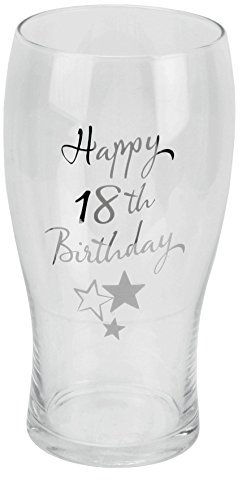 Juliana Happy 18th Birthday Pint Glass in Gift Box G3191B