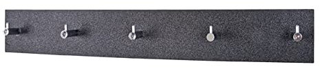 Haku 4er Set, Garderobenleiste granitoptik-chrom, 42584