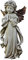 Napco 11231 Engel betend mit Bronze Flügel Garten Statue, 31,8 cm