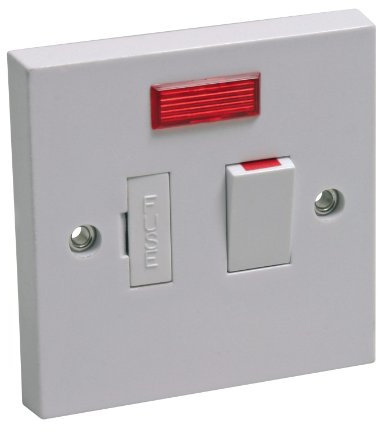 Interrupteur bipolaire Ced Cedspsn avec fusible - Blanc - Moulé - 13 A - Avec voyant lumineux