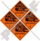 Explosive-Aufkleber, Explosionsgefahr, Sicherheitswarnung, 5,1 cm (50 mm), Vinyl-Sticker, 4 Stück