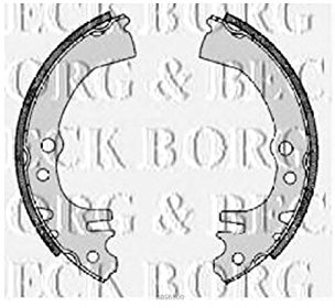 Borg & Beck BBS6300 Rear Brake Shoes To Fit Daihatsu Cuore 1998-