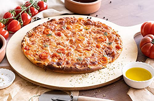 Die Schreiner - Christoph Siegel Planche à pizza – esthétique et pratique – Rond dans différentes tailles 2ème choix (3, L)