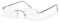 Filtral Randlose Lesebrille/Rahmenlose Unisex Lesehilfe mit Federbügeln für Damen & Herren in silber matt / + 3,00 dpt. F4538666