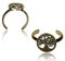 CHICNET Messing Zehenring golden antik verstellbar Baum des Lebens nickelfrei rund
