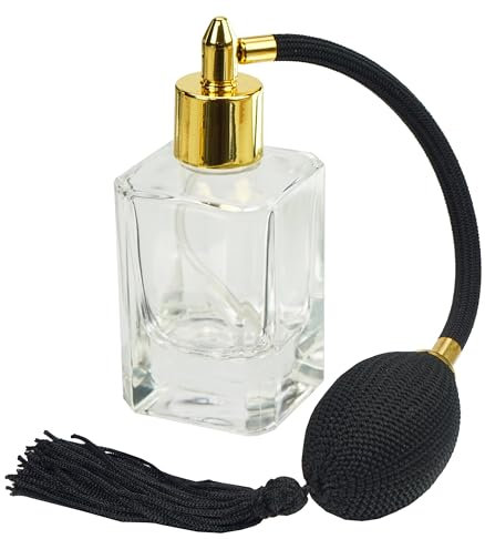 Fantasia Flakon 46184, Quadrat, mit Ballpumpe, für 50 ml