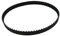 sourcing map 150x l 10mm Breite 75Zähne Black Rubber PU Zahnriemen Synchroner Gurt de