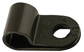 Connect 30352 Black Nylon P-Clip 9.0mm 100pc