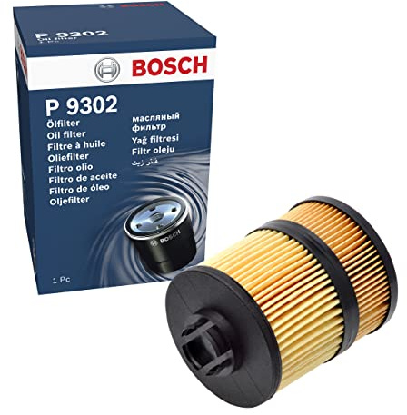 Bosch P9302 Car Oil Filter - Replacement Filter | Separates Soot and Metal Particles from Engine Oil - Provides Reliable Engine Lubrication