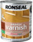 Ronseal RSLIVMMO250 250ml Quick Dry Matt Interior Varnish - Medium Oak