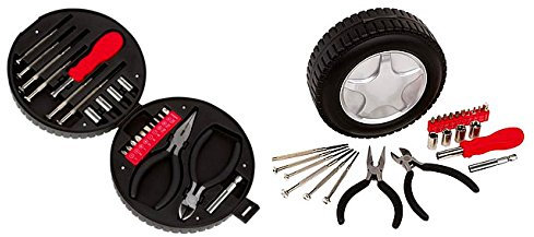 Werkzeug-Set Roll forward, in Autoreifen - Box, Geschenkset