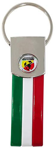 Abarth offizieller Schlüsselanhänger Tricolor Accessoires
