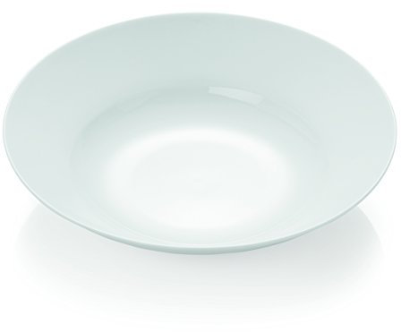 Pastateller aus Porzellan in weiß - Durchmesser: Ø 24 oder 29 cm - Xtra preiswert (Dreieckige Form)