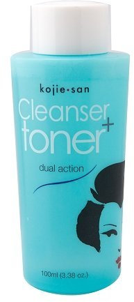 Kojie San Dual Action Cleanser Toner gently cleanse the skin, tighten the pores, and exfoliate revealing the fresh youthful skin by Kojie San