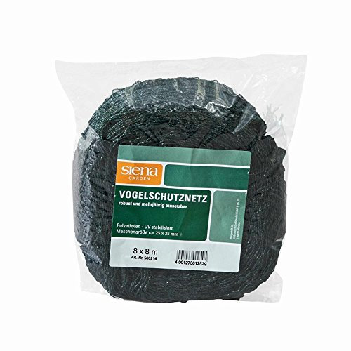 Siena Garden 500216 Filet Anti-Oiseaux Robusta 8 x 8 m, Larges, env. 20 x 20 mm