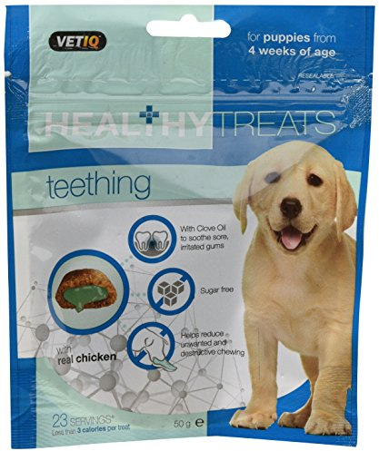 MARK & CHAPELL LIMITED Vet IQ Healthy Treat Teething for Dog, 50 g 3456