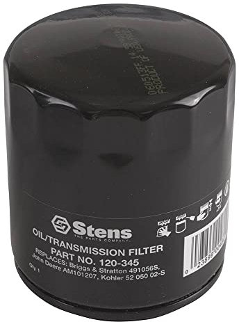Stens Filtre à huile 120-345, compatible avec Kohler 52 050 02-S, noir