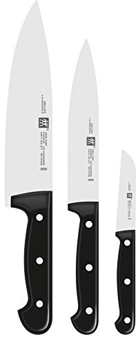 Zwilling Twin Chef 34931-009-0 Messerset, 3-teilig, schwarz, Koch- Fleisch- Gemüsemesser