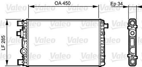Valeo 732789 Radiatore, Raffreddamento Motore