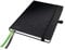 Leitz Cahier de qualité Complete A5 quadrillé, 160 pages, 80 feuilles, couverture rigide haute qualité, papier 100 g/m² certifié FSC, fermeture, marque-page, passant pour stylo, noir, 44770095