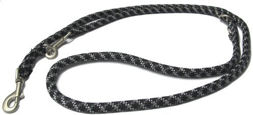 Wolters | Führleine Everest reflektierend in Schwarz/Graphit | L 200 cm x B 0,9 cm