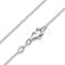 MATERIA Diamantierte Glitzer Kugelkette silber 925 diamantiert - Halskette Damen 1,1mm Silber Kette in 40-120cm #K24, Länge Halskette:55 cm