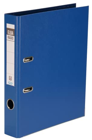 Elba Ordner A4, rado plast, 5cm schmal, Kunststoff, blau, 1 Stück