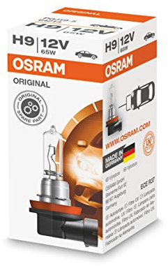 Osram ORIGINAL H9, 64213, 12V, 1er Faltschachtel, Weiß (Weiß), Halogenweiß