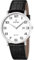 Festina Uhr Für Herren F16476/1 Correa Clasico Silber Edelstahl Case SchwarzLeder Band