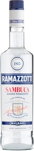 Ramazzotti Sambuca Likör, Italienischer Anislikör mit Kräutern, unverwechselbarer Sambuca Geschmack, aus dem Traditionshaus Ramazzotti, 700 ml