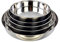 GMMH Multifunktionales Edelstahl Metaltablett, Metal Tablett (5 St), Teller, Charcuterie Platte, Tablett Set, Pizzablech, Pizzateller, Backofen geeignet, Serviertablett Rund