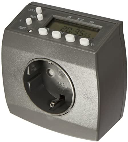 TRIXIE individuell einstellbare Schaltuhr für Terrarien und Aquarien Digitale Zeitschaltuhr mit Sekundenfunktion, 7 × 7 cm- 76122
