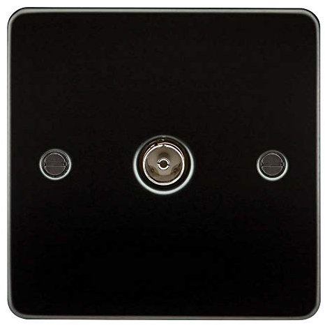 Knightsbridge FP0100GM Plat FPAV0100GM - Presa TV 1G (non isolata), canna di fucile, 230 V