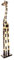 150cm Holz Giraffe Holzgiraffe Deko Afrika Style Handarbeit Fair Trade Natur Farbe