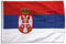 Flagge Serbien mit Wappen - 60 x 90 cm